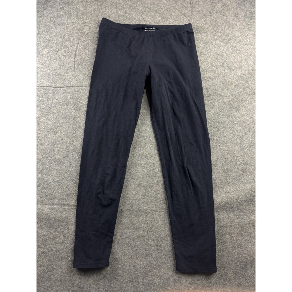 Eileen Fisher Navy Organic Cotton Stretch Pull On Leggings Women's XS Capsule